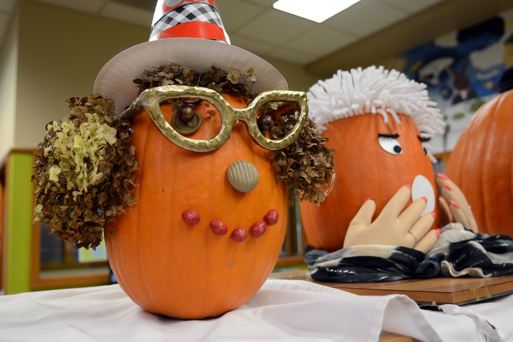 Portage library staff self-portraits